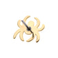 14Kt Gold Threadless with Spider Top
