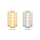 14Kt Gold Threadless with Razor Blade Top