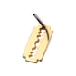 14Kt Gold Threadless with Razor Blade Top