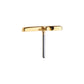 14Kt Gold Threadless with Ankh Egyptian Cross Top