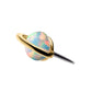 14kt Yellow Gold Threadless Planet Top with Prong Set White Opal