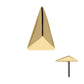 14Kt Yellow Gold Threadless with Tall Pyramid Top
