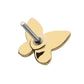 14Kt Gold Threadless 3D Butterfly Top