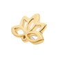 14Kt-Yellow Gold Threadless with Lotus Top