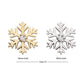 14Kt Gold Threadless 6-Prong Round Gem Snowflake Top