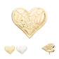 14Kt Gold Threadless Heart Top with Carved Spiderweb
