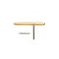 14Kt Gold Threadless Coffin Top with Carved Spiderweb