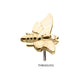 14Kt Gold Threadless Moth Top