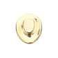 14Kt Yellow Gold Threadless 2D Molded Cowboy Hat Top