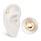 14Kt Yellow Gold Threadless 2D Molded Cowboy Hat Top