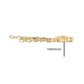 14Kt Yellow Gold Threadless Prong Set Gem Triple Cherry Blossom Flower Top with 5-Chain Dangle