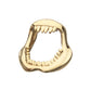 14kt Yellow Gold Threadless Casted Shark Jaws Top