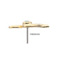 14Kt Yellow Gold Threadless Delicate Waterwave Top with Bezel Gem