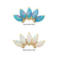 14Kt Gold Threadless Fan Shape Top with 5-Cluster Marquise Prong Opal 