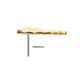 14Kt Gold Threadless Angel Wing with Pave Gem Top (Right Ear)