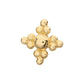14Kt-Yellow Gold Threadless Tri-bead Flower Top