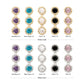 14Kt Gold Threadless Milgrain Edge Triple Cluster Bezel CZ Gem Top
