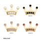 14Kt Gold Threadless Bezel CZ Gem Edge Crown Top