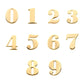 14Kt Yellow Gold Threadless Number Tops