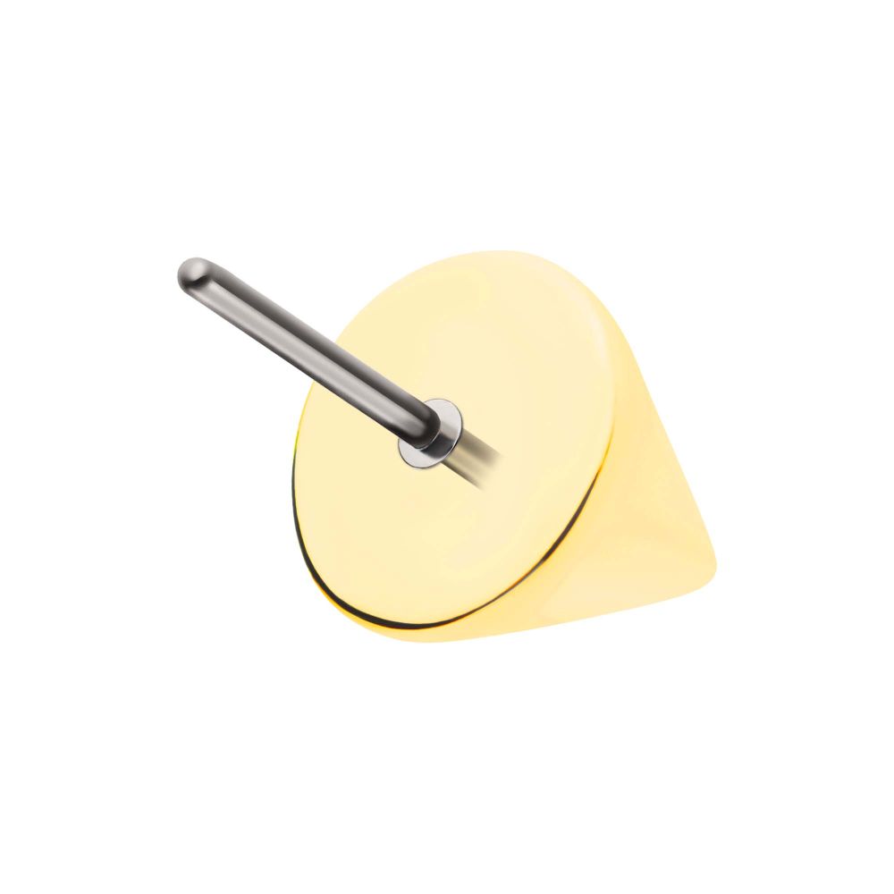 14Kt Yellow Gold Threadless Spike Top