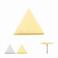 14Kt Gold Threadless Triangle Top