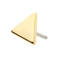 14Kt Gold Threadless Triangle Top
