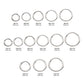14Kt White Gold Basic Hinged Segment Clicker