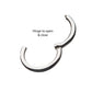 14Kt White Gold Basic Hinged Segment Clicker