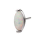 14Kt White Gold Threadless Prong Set Marquise Opal Top