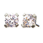 14Kt White Gold Threadless with Prong Set Round CZ Top