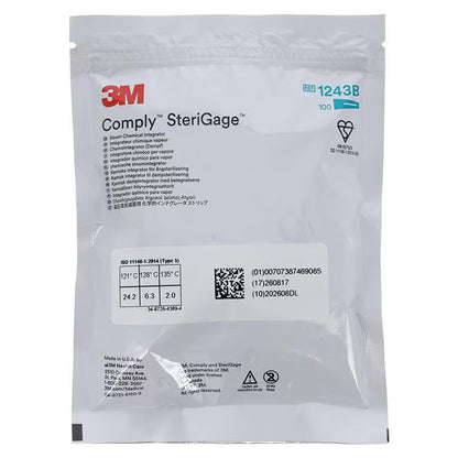 3M Comply SteriGage Steam Chemical Integrator strips
