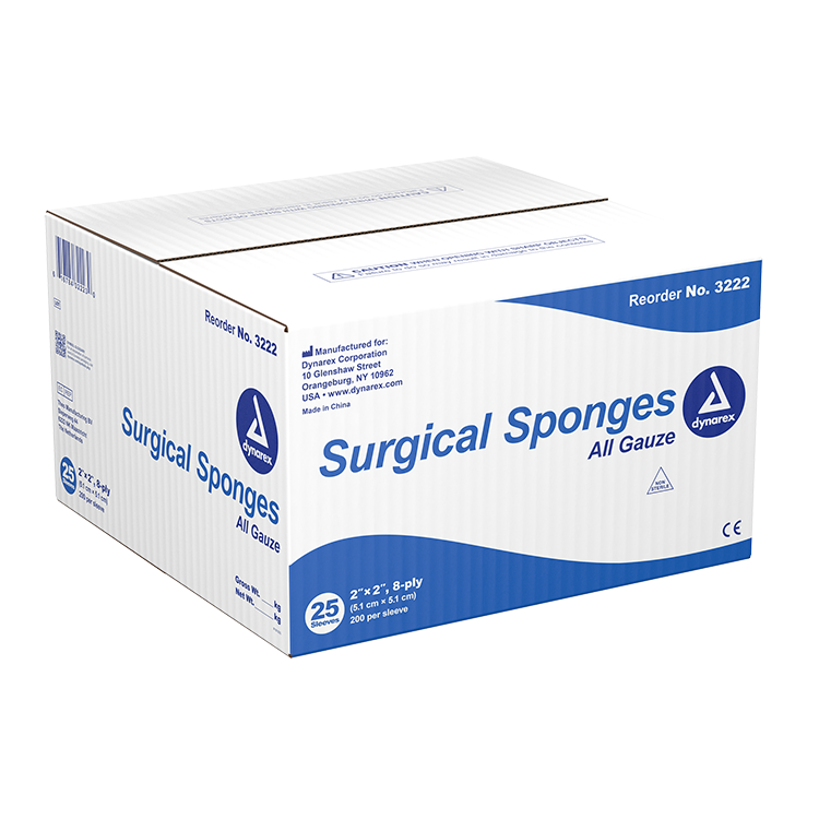 2 x 2 Gauze Sponges Non-Sterile Pack of 200