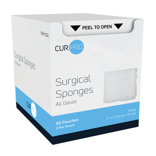 Sterile Surgical Gauze Sponge - 2" x 2" 2 per pack