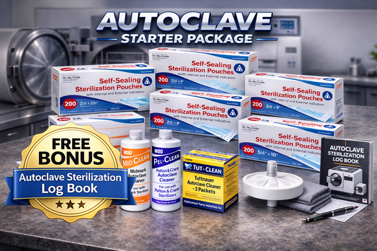 Autoclave Starter Package (Sterilization Supplies + Free Log Book Download)