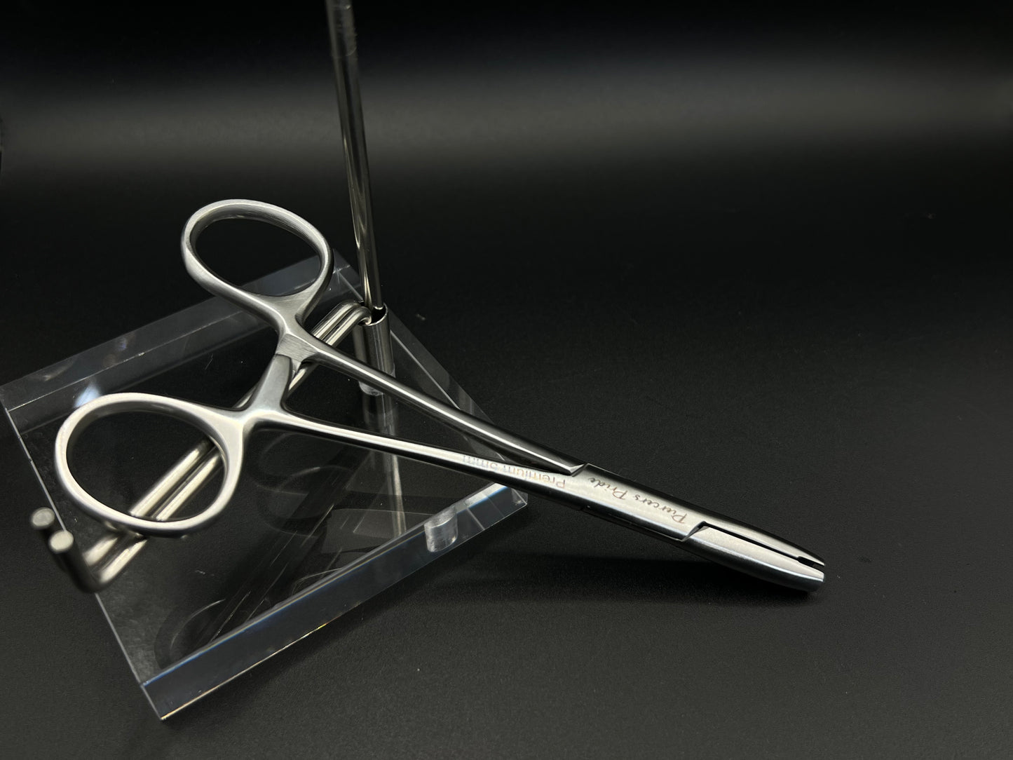 Dermal Anchor Forceps 5mm hole- Straight Premium