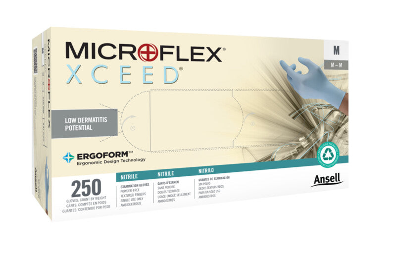 Microflex Xceed Nitrile exam Gloves- 250/box
