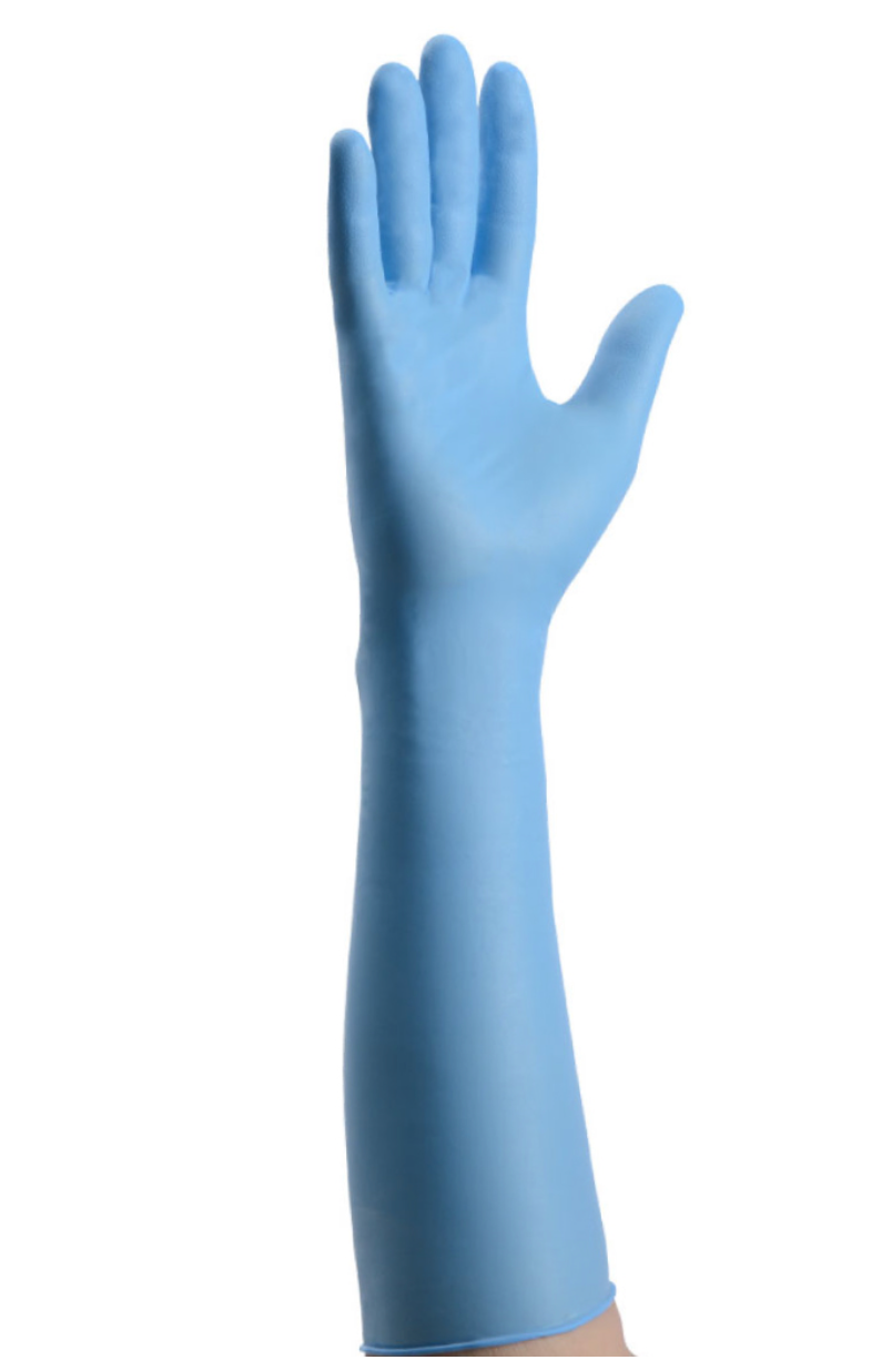 NitraPro 16'' Nitrile Polymer Latex Free Long Sleeved Gloves SOLD BY CASE