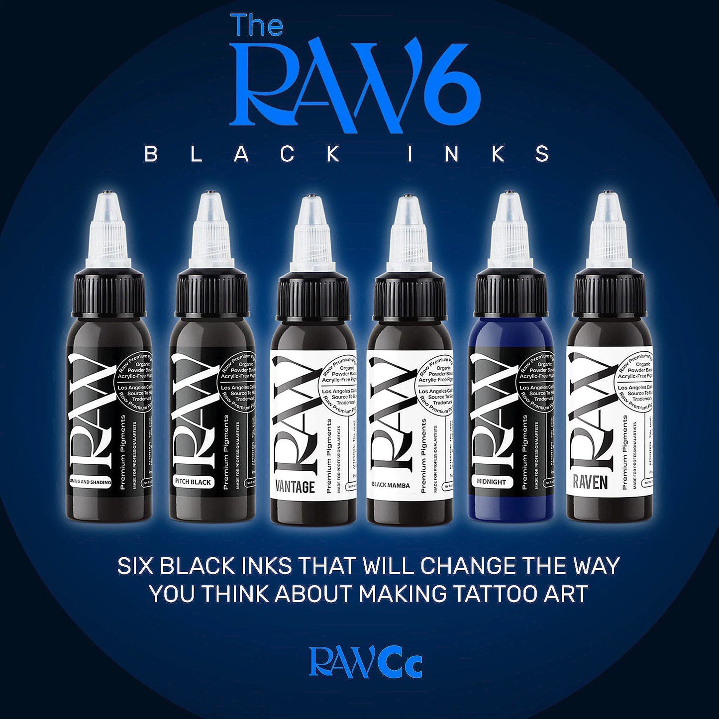 RAW-THE RAW 6 (Black Ink) Set