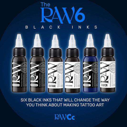 RAW-THE RAW 6 (Black Ink) Set