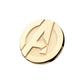 14Kt Yellow Gold Marvel Avengers Logo Threadless Top