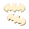 14kt Yellow Gold Threadless Batman Logo Top