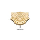 14Kt Yellow Gold Marvel Black Panther Logo Threadless Top