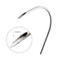 Tri-Beveled Ultra-Sharp Tips Uncoated Piercing Curved Needles (50 needles per box)