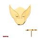 24Kt Gold PVD Titanium Marvel Wolverine Threadless Top
