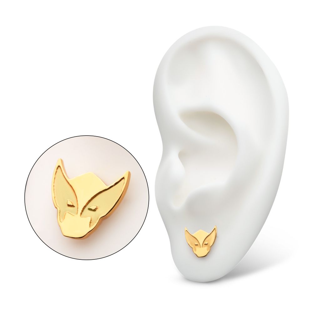 24Kt Gold PVD Titanium Marvel Wolverine Threadless Top