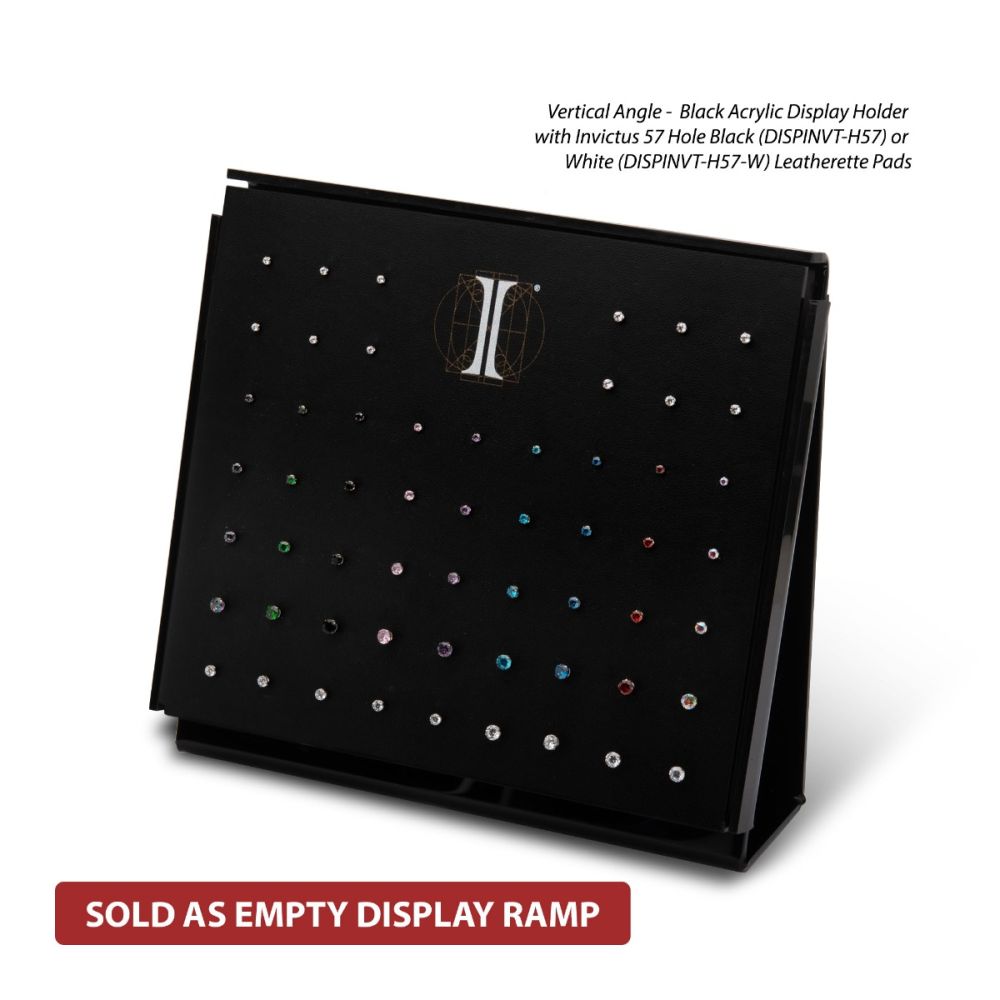 Black Acrylic Display Ramp Only (for Invictus Black Flat Display and 57-Hole Leatherette Pads)