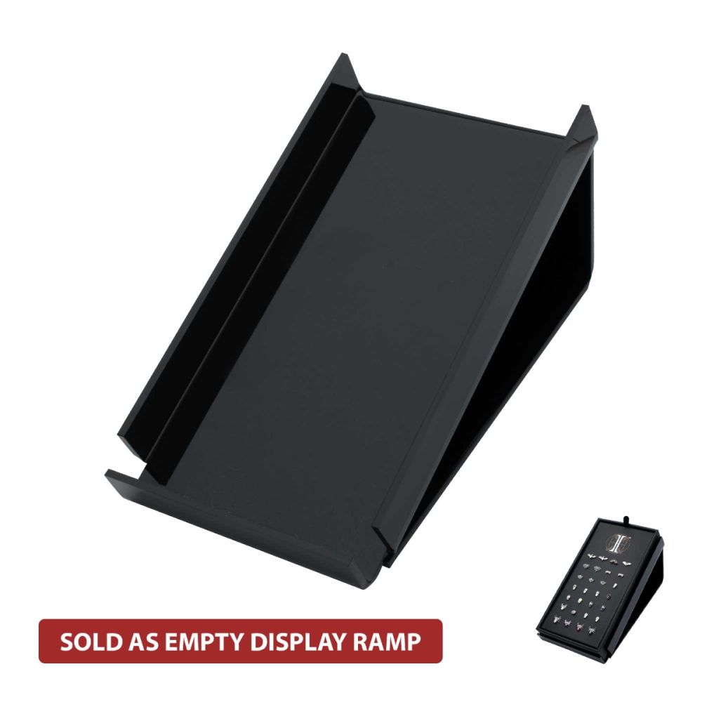 Acrylic Display Ramp for Black/White Leatherette Rectangular Pads