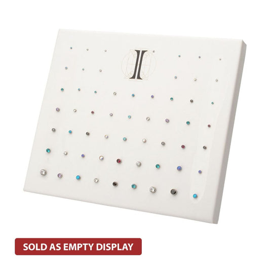 57 Hole White Leatherette Pad for Threadless & Internally Threaded Tops