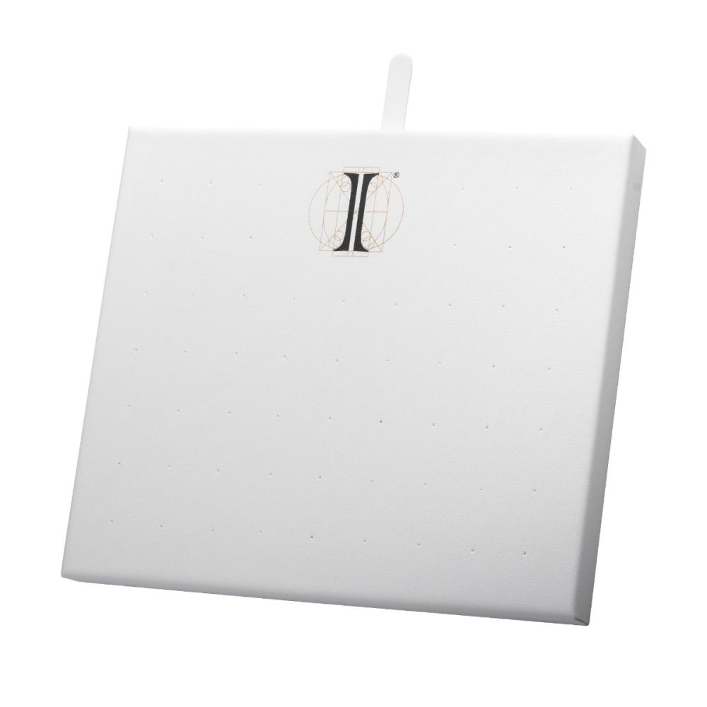 57 Hole White Leatherette Pad for Threadless & Internally Threaded Tops