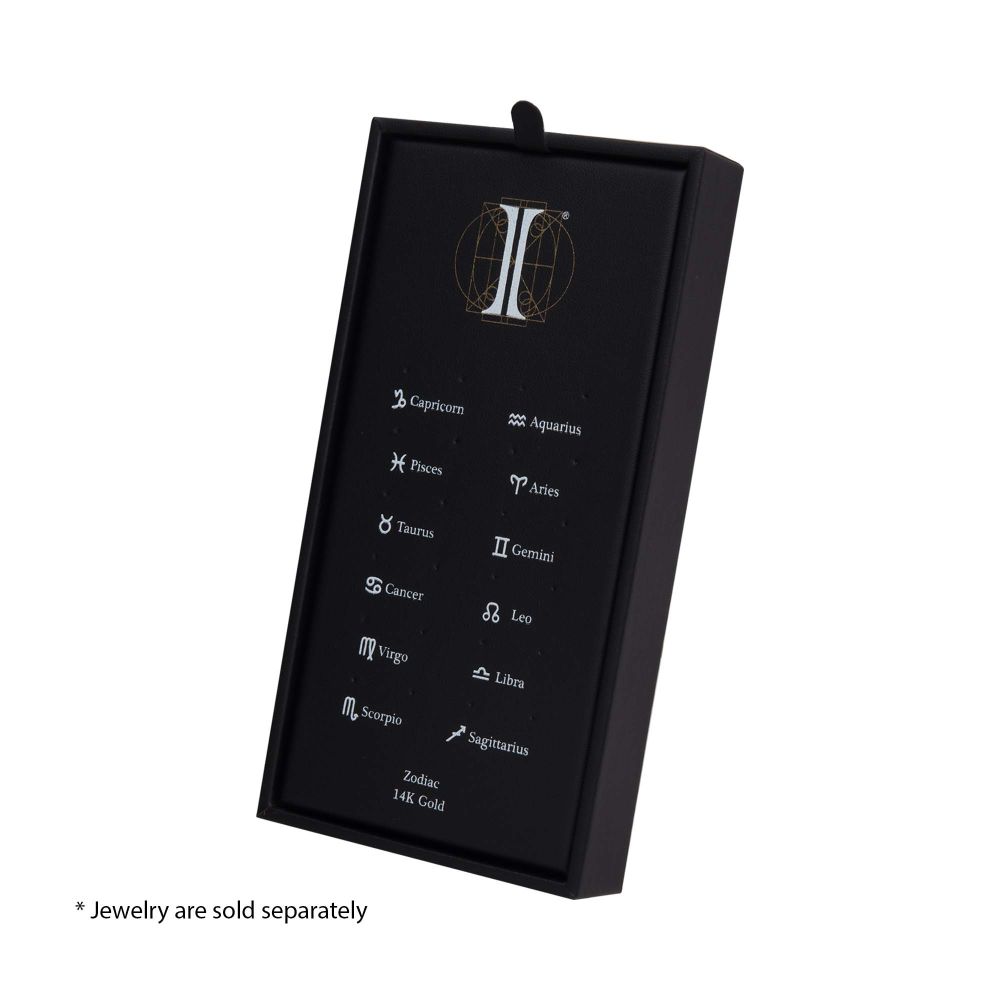 24 Hole Black Leatherette Pad for 14Kt Gold Zodiac Tops